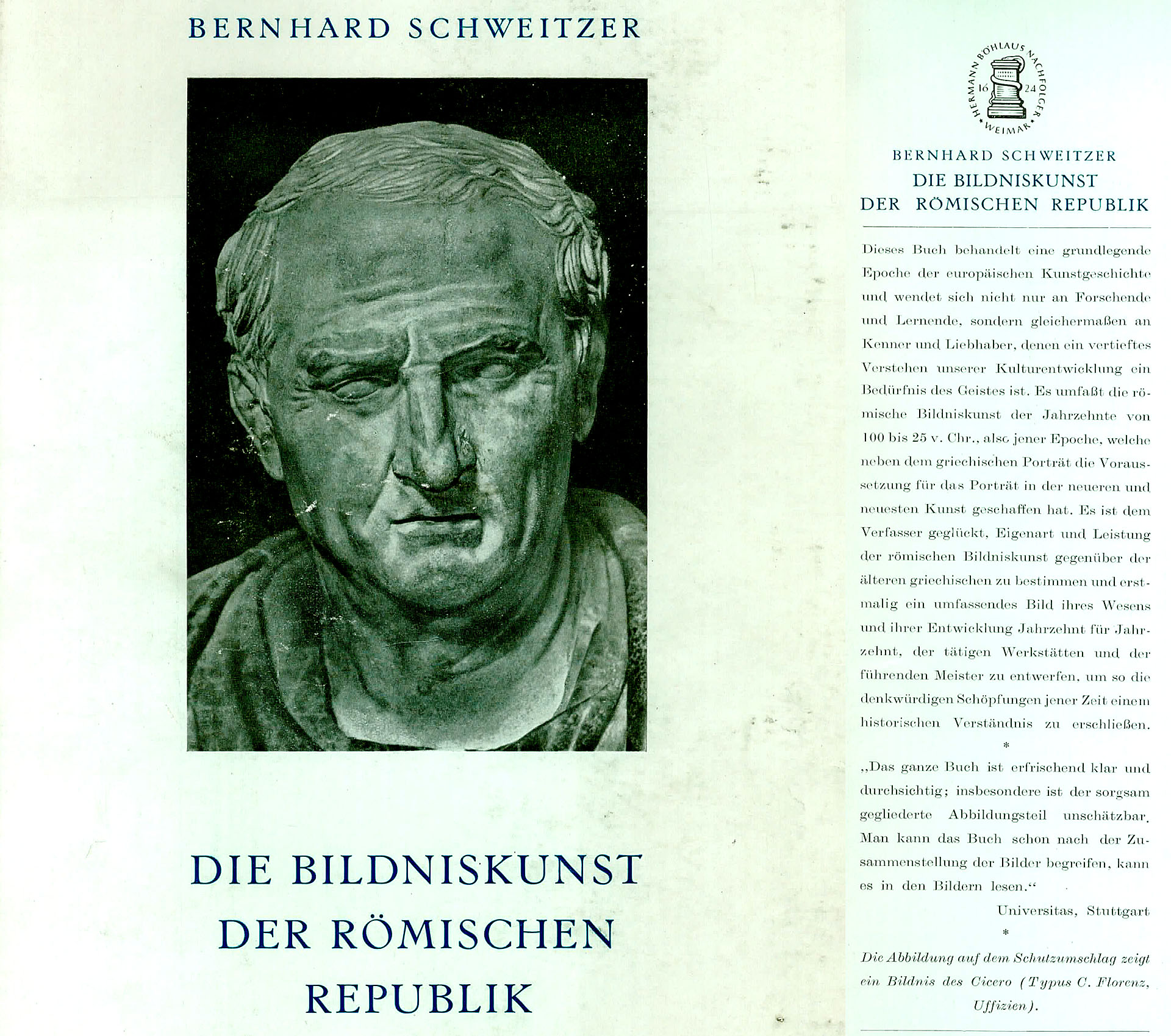 Die Bildniskunst der Römischen Republik - Schweitzer, Bernhard
